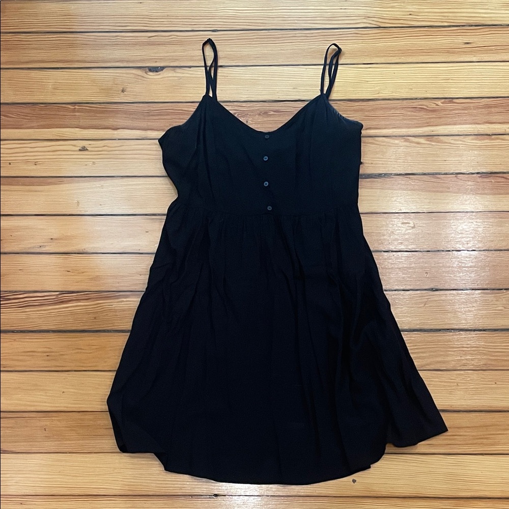 H&M Black Mini Dress with Spaghetti Straps